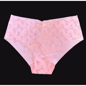 Victorias Secret No Show Seamless Supersoft Hiphugger Panty foil pink Medium
